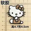 Kk Gato Desenho Animado Gravata Borboleta de Gato Gato Cola Macia Acessórios para Joias DIY Capa de Celular Caneca de Água Chinelos Decorativos Patches para Sapatos