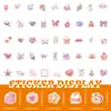 100 pegatinas nuevas de color rosa para niña, 3D, coloridas, estilo graffiti, decorativas para computadora, vaso de agua, equipaje, pegatinas para diario de mano