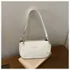Bolsa de ombro casual de nicho de alta qualidade estilo coreano com alça larga, nova bolsa de ombro da moda 2026 com corrente, bolsa transversal de tecido