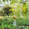 Carrillón de Viento para Patio Exterior Jardín Colgante de Cristal Atrapasoles Colgante de Abeja Panal Flor Colgante Suministro Transfronterizo