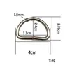 Ventas directas de fábrica hebilla en forma de D accesorios de hardware para maletas hebilla metálica semicircular en forma de D en stock venta al por mayor hebilla en forma de D de aleación transfronteriza