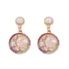 E-commerce transfronteiriço Yiwu joias populares geométricas diamante pérola luxo leve versátil moda brincos brincos para mulheres
