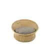 Sofá de Rattan Criativo para Lazer ao Ar Livre Cadeira de Rattan para Varanda Externa Combinação de Sofá de Rattan Preguiçoso para Pátio de Jardim Sala de Sol
