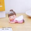 Oficina de Curación Japonesa Adornos de Escritorio Pequeños Dibujos Animados Personajes Lindos Muñeca Príncipe Princesa Decoraciones para Hornear Pastel