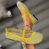 Zapatos Mary Jane transfronterizos de estilo dulce y femenino para mujer con diseño de malla y correa elástica, zapatos de una sola pieza ribeteados de malla