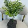 Plantas Artificiais Verdes Retardantes de Chama, Pequenos Buquês Resistentes ao Fogo, Parede de Plantas Artificiais, Caixa de Flores, Arranjo de Flores, Decoração Externa, Pequenas Plantas Resistentes ao Sol, Resistentes aos Raios UV