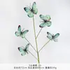 5 flores de mariposa artificiales, ramo hecho a mano para bodas, flores decorativas artificiales, arreglos de suelo para decoración de bodas al por mayor