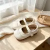 Zapatos Blancos de Cuero para Niñas Zapatos Individuales Retro para Niños 2026 Novedad Primavera/Verano Zapatos para Bebés Niñas Mocasines de Princesa
