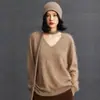 Suéter de Cachemira Cepillado 100% para Mujer Lujo Accesible Suéter de Cachemira Pura Industria Pesada Terciopelo de Bebé Tejido Visón