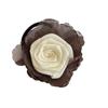 Cuerda para la cabeza con flor de rosa seca, estilo retro de alta gama, para niña, chaqueta de cuero, tocado, cuerda para el cabello, cuerda de alta gama, cuerda para la cabeza con tendón de goma para mujer