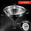 Filtro funil de aço inoxidável para uso doméstico, para filtrar resíduos de óleo, água fervente, licor caseiro e vinho; uma ferramenta para despejar óleo de cozinha