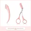 Kit de Aparo de Sobrancelhas com Ferramentas de Lâmina Curva Crescente, Tesoura para Sobrancelhas para Mulheres, Mini Kit de Ferramentas de Aparo de Sobrancelhas em Aço Inoxidável
