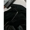 DestacadoYuran 26 Nuevo Estilo de Principios de Otoño Fresco Algodón de Seda Empalmado Cuero Proteico Cremallera Doble Ajuste Delgado Chaqueta