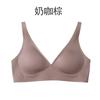 Roupa íntima sem costura com tira de gelatina, estilo fino, para realçar o busto pequeno, sutiã com ajuste invisível, sutiã sem fio feminino para atacado de fábrica