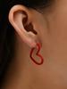 2026 Nuevos Pendientes de Aro en Forma de Corazón Transfronterizos Diseño Simple Colorido de Joyería de Moda para Mujeres