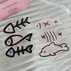 Pasador de Pelo de Pez Pequeño de Dibujos Animados Corazón de Niña Personalidad Infantil Clip para Flequillo Lindo Clip para Cabello Roto Pinza Lateral Adorno para el Cabello Accesorios para el Cabello Nuevo