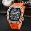 Nuevo Reloj de Barril Moda Richard Esfera Grande Reloj de Cuarzo Multifuncional Reloj para Hombre Explosiones de Tiktok