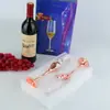 Copa de Champán Love de Boda con Base de Acero Inoxidable y Tallo de Diamante de Cristal Copa para Vino Tinto Oro Rosa Venta al por Mayor