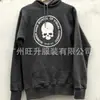 Sudadera Punk Retro Americana de Comercio Exterior Transfronterizo Sudadera con Capucha Oscura Harajuku Unisex Estética Hip-Hop Top de Calle
