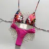 2026 Novo Maiô Feminino Biquíni Sexy Estilo Europeu e Americano Decote Halter Duas Peças Moda Praia Feminina Huludao