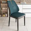 Silla Nórdica Simple Silla con Respaldo de Lujo Ligero Moderno Italiano Silla de Comedor para el Hogar Silla para Mesa de Comedor de Hotel Taburete de Restaurante Metal