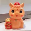 Decoração de Ano Novo Estilo Chinês Fofo Pequeno Fuma Ano do Cavalo do Zodíaco Festival da Primavera Mascote Enfeites de Mesa Criativos Presentes de Reunião Anual