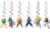 Conjunto de Decoração para Festa Temática Dragon Ball Bandeira Verde Dragon Ball Decorações Penduradas Pratos de Papel Copos de Papel Guardanapos de Papel Toalha Banner de Aniversário