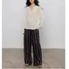 Blusa Delgada de Manga Larga con Cuello en V Holgada Perezosa Holgada Protección Solar Ropa Casual de Trabajo para Mujer Top