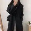 Outono e inverno de 2024 nova versão coreana de casaco de lã longo até o joelho solto fino grosso plus size feminino