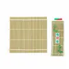 Cortina de bambú, tapete para enrollar sushi de doble línea, utensilios para sushi, tapete para sushi, cortina de bambú para sushi, decoración de sushi