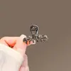 Presilha de Garra Mini Brilhante com Garra de Diamante Estilo Coreano, Piranha Pequena Delicada com Strass para Mechas, Presilha Lateral de Princesa para Mulheres com Pérolas