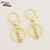 Anillo de Cadena para Llavero de Aleación Metálica Colgante Metálico 303 Broche de Langosta Juego de Tres Piezas Accesorios para Joyería Hecha a Mano DIY
