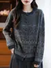 Cárdigan de primavera y otoño, estilo étnico, casual y versátil, botones de madera simples, adecuado para ropa de trabajo, uso diario, efecto adelgazante, y una sensación cálida y gruesa, en rojo