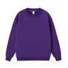 Sudadera de Color Sólido de Moda con Cuello Redondo y Estampado de Logo de 380g, Camisa Cultural para Reunión Anual de Grupo, Camisa Publicitaria, Chaqueta de Manga Larga Personalizada