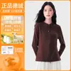 Camisa Camada Base Manga Longa Gola Alta Slim Fit Plush Tencel Zíper Duplo Feminina Outono Inverno Estilosa Camada Interna Jaqueta Curta Fina Top