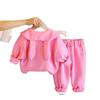 Conjunto de Manga Larga para Niñas 2025 Moda Otoño Nuevo Elegante Ropa de Bebé para Niños Conjunto de Dos Piezas Moderno al Por Mayor