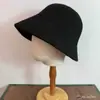 Chapéu de pescador em tricô waffle para mulheres, primavera e outono, chapéu de lã tricotado, afina o rosto, versátil, estilo japonês, elegante, quente, chapéu bucket em formato de sino