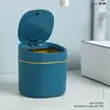 Papelera de Escritorio con Tapa Linda Mini Creativa Hogar Oficina Escritorio Mesita de Noche Dormitorio Sala de Estar Basura Basura Artículos Varios