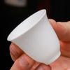 Taza de Té de Porcelana Blanca Dehua Tamaño Pequeño y Mediano 40 ml Magnolia Dou Li Xiang Ling Wen Xiang Taza Blanca Alta Gongfu Taza de Degustación de Té