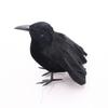 Decoração de Halloween de corvo artificial pequeno corvo pena preta decoração de corvo modelo suprimentos para festival fantasma entrega de uma peça