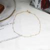 INS Corea del Sur Elegante Sencillo Collar de Perlas Gymnopus Cadena para Clavícula de Niña Hada Dulce para Mujer
