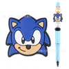 Sonic Sonic Corda Caneta Contas Pvc Contas Dupla Face Caneta Esferográfica Contas Dupla Face Chaveiro Decorativo Contas de Foco