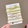2025 Novo Estilo Prendedor de Cabelo Elástico Faixa para Rabo de Cavalo Alto Acessórios de Cabelo Fofos para o Início do Outono Que Não Danificam o Cabelo Corda Grossa para Cabelo Faixa