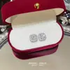 Brincos de zircônia com pino de prata 925, design de nicho feminino, estilo Ins, brincos de moda de alta qualidade, brincos pequenos e requintados