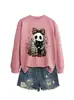 Amazon eBay Tienda Independiente Moda Casual Divertida Mujer Gato Fantasma Murciélago Araña Otoño Invierno Nueva Sudadera