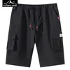 Pantalones cortos de hombre moda verano marca transpirables rectos pantalones de hombre verano estilo coreano holgados nuevos casuales pantalones cortos