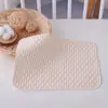 Almofada de fralda de algodão colorida à prova d'água para bebê, lavável, 100% algodão, para recém-nascido, à prova de vazamentos, respirável, para dormitório de meninas, absorvente menstrual