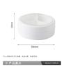 Caja redonda blanca de 3 9g para corrector, botella de crema con tapa translúcida, paleta vacía para sombra de ojos tricolor, caja tricolor para iluminador y contorno