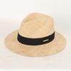 Sombrero de paja para protección solar de verano, moda femenina, sombrero para el sol de viaje, sombrero para la playa junto al mar, sombrero de jazz británico, sombrero de copa, femenino, transfronterizo