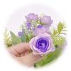 Paisagismo Verdejante, Rosas, Flores Artificiais, Pequenas Rosas na Cor Champanhe, Buquês de Mão, Buquês de Dia dos Namorados, Adereços de Decoração de Casamento